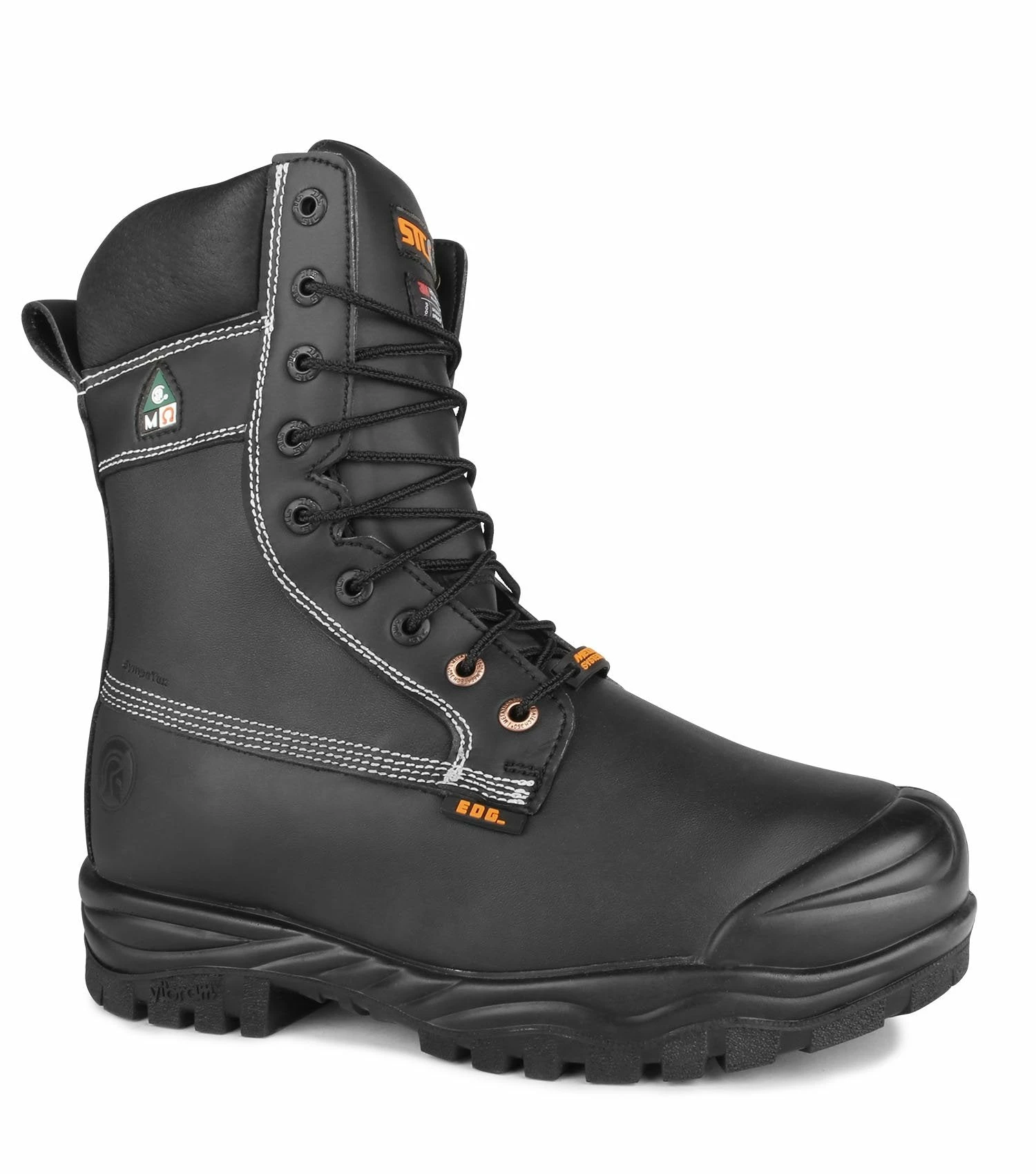 8 Inch Safety Boots STC Kimberlite 9" Internal Metguard Leather Safety Boot With Vibram® Fire & Ice Sole | Black | Sizes 6 - 14