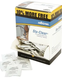 Personal Protective Equipment Sellstrom Sta-Clear Pre-Moistened Non-Alcohol Based Lens Cleaning Towelettes - Pack Of 110