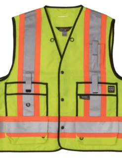 Tough Duck S313 High Visibility Surveyor Safety Vest | XS-5XL