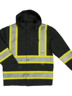Tough Duck S372 300D Waterproof Breathable Ripstop Safety Rain Jacket | XS-5XL