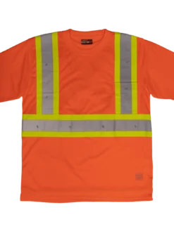 Tough Duck S392 Premium Polyester Micro Mesh Safety T-Shirt With Pocket | XS-7XL Hi-Vis Work Wear