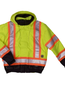 Tough Duck S413 Insulated 300D Poly Oxford 3-In-1 Safety Bomber | XS-5XL