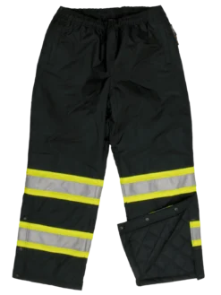 Tough Duck Insulated 300D Safety Snow Pants | Black | XS-5XL