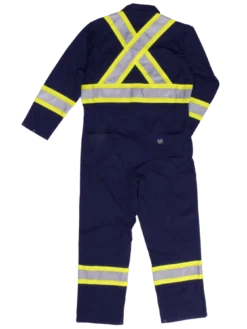 Hi-Vis Work Wear Tough Duck S792 Unlined Hi Vis Poly/Cotton Coveralls | XS-5XL