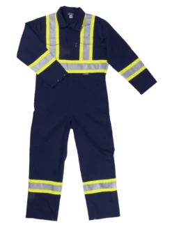 Hi-Vis Work Wear Tough Duck S792 Unlined Hi Vis Poly/Cotton Coveralls | XS-5XL