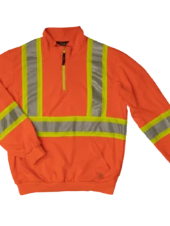 Tough Duck SJ19 Hi-Vis 1/4 Zip Pullover | XS To 5XL