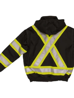 Hi-Vis Work Wear Tough Duck SJ20 Insulated 300D Waterproof/Breathable Ripstop Safety Bomber | XS-3XL