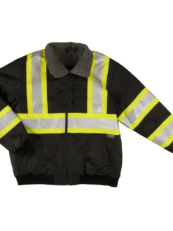 Tough Duck SJ26 Waterproof/Breathable Ripstop Sherpa Lined Safety Bomber | XS-5XL Hi-Vis Work Wear