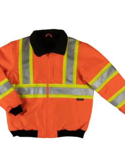 Tough Duck SJ26 Waterproof/Breathable Ripstop Sherpa Lined Safety Bomber | XS-5XL Hi-Vis Work Wear