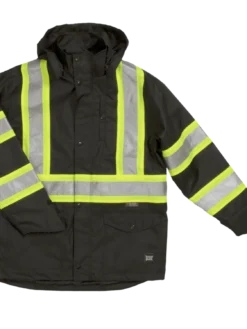Tough Duck SJ35 Waterproof Breathable Ripstop 300D Safety Rain Jacket | XS - 5XL