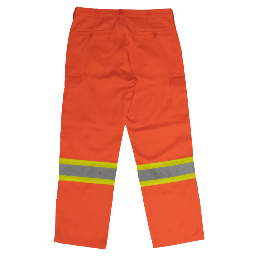 Tough Duck SP01 Heavy Duty Safety Cargo Work Pants | Orange | Hi-Vis Work Wear