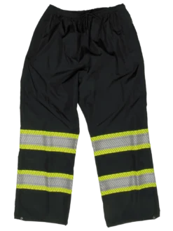 Tough Duck SP02 Breathable Ripstop Packable Safety Rain Pants | XS - 5XL Hi-Vis Work Wear