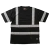 Hi-Vis Work Wear Tough Duck ST07 Premium Birdseye Safety T-Shirt With Segmented Stripes And Pocket | XS-5XL