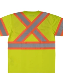Hi-Vis Work Wear Tough Duck ST09 Polyester Micro Mesh Shirt W/ Armband | XS-5XL