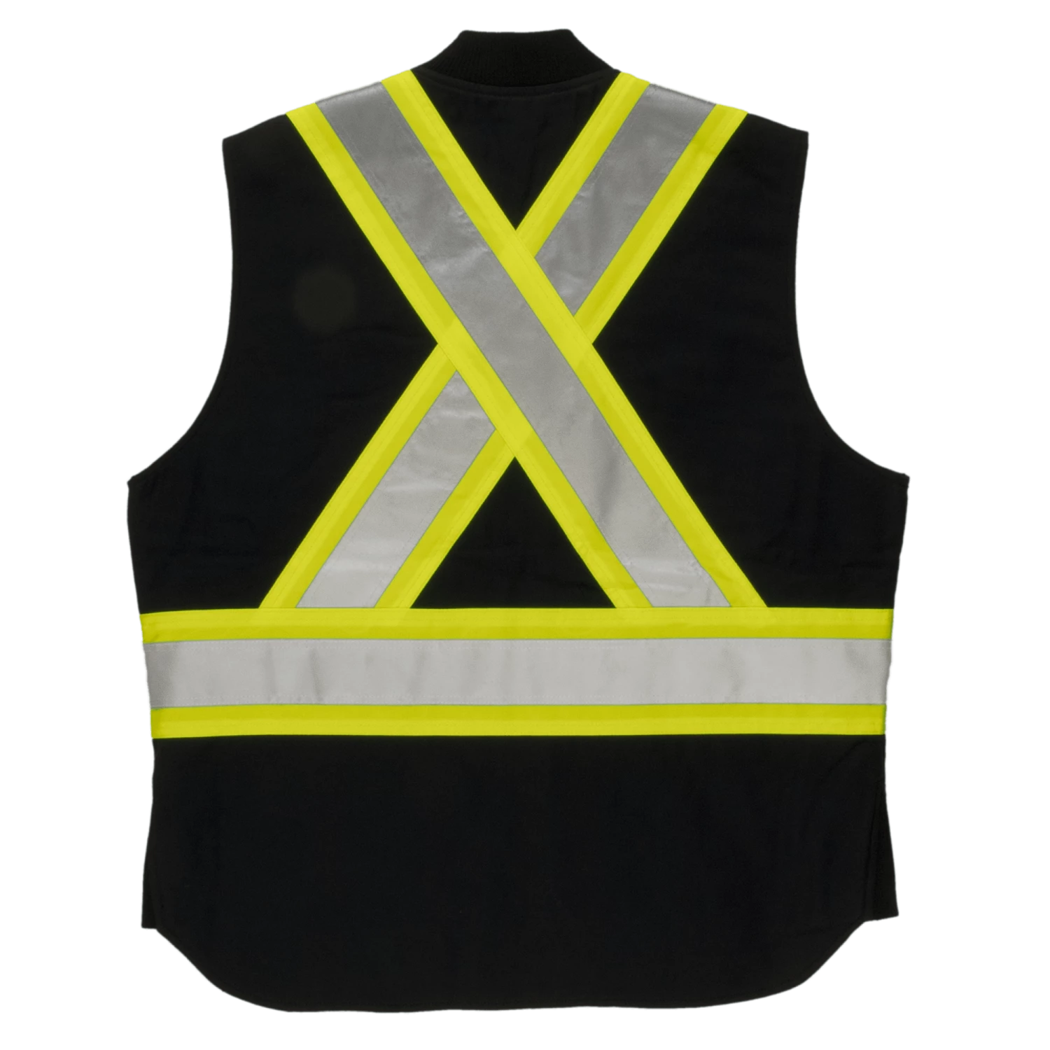 Tough Duck SV06 Quilt Lined Cotton Duck Safety Vest | XS-5XL Hi-Vis Work Wear