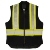 Tough Duck SV06 Quilt Lined Cotton Duck Safety Vest | XS-5XL Hi-Vis Work Wear