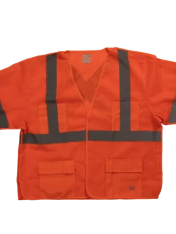 Hi-Vis Work Wear Tough Duck SV07 Safety Vest With Sleeves | XS-5XL