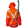 Lyngsoe Rainwear Fire Resistant Fall Arrest Rain Jacket | Orange | Sizes S - 4XL Flame Resistant Work Wear