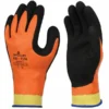 Work Gloves SHOWA 406 Orange Foam Latex Thermal Lined Gloves