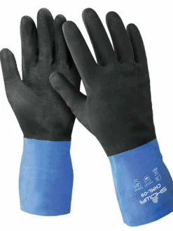 Showa CHM ChemMaster™ Neoprene/Natural Rubber Gloves With Cotton Flock Liner (Pack Of 12 Pairs)