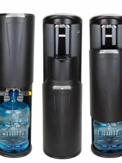 Commercial Water Filters And UV Parts Crystal Mountain Storm Commercial Grade Bottom-Load Black Contemporary Water Cooler (Hot & Cold)