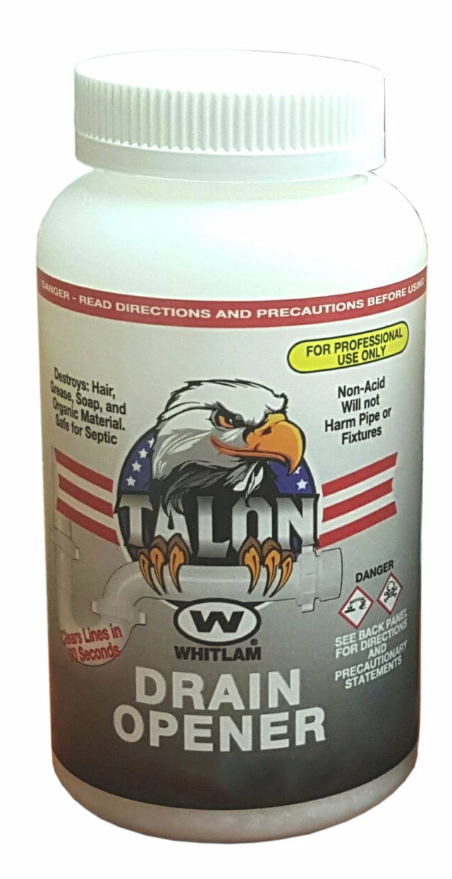 Talon Hot Water Activated Drain Opener - 2 Lb Bottle - Case Of 12