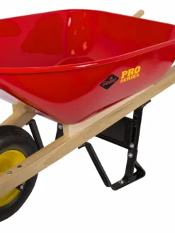 Landscaping Tools True Temper Heavy Duty Industrial Wheelbarrow - Flat Free Tire - 6 Cu Ft