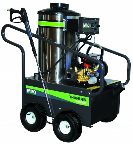 MS Gregson Pressure Washers Thunder Mobile Electric Motor Hot Water Pressure Washer