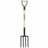 Unex Landscaping Tools Ash Wood Handle Tine Fork