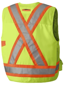 Pioneer Hi Viz Surveyor's Safety Vest - 150D Woven Twill Poly | Sizes Small - 4XL Hi-Vis Work Wear