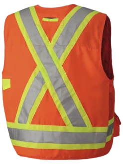 Pioneer Hi Viz Surveyor's Safety Vest - 150D Woven Twill Poly | Sizes Small - 4XL Hi-Vis Work Wear