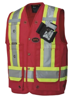 Pioneer CSA Surveyor's/Supervisor's Safety Vest - Cotton Duck | Sizes Small - 5XL