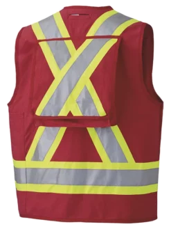 Pioneer CSA Surveyor's/Supervisor's Safety Vest - Cotton Duck | Sizes Small - 5XL