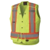 Hi-Vis Work Wear Pioneer Hi Viz Drop Shoulder Poly/Cotton Tear-Away Surveyor's Safety Vest | Sizes Small - 4XL