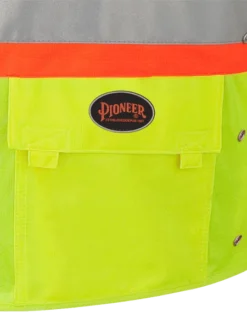 Pioneer Hi Viz Safety Vest - Tricot Poly Interlock - Adj. Sides | S/M - 4/5X Large Hi-Vis Work Wear
