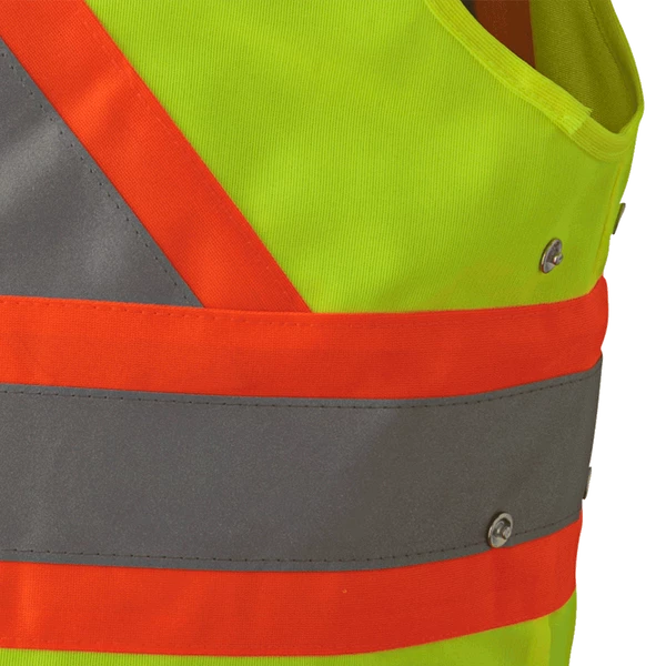 Pioneer Hi Viz Safety Vest - Tricot Poly Interlock - Adj. Sides | S/M - 4/5X Large Hi-Vis Work Wear