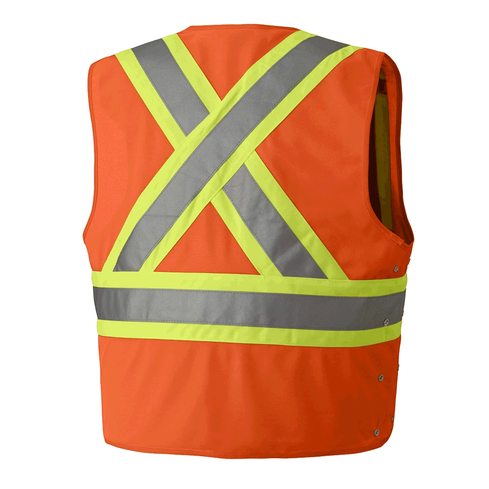 Pioneer Hi Viz Safety Vest - Tricot Poly Interlock - Adj. Sides | S/M - 4/5X Large Hi-Vis Work Wear