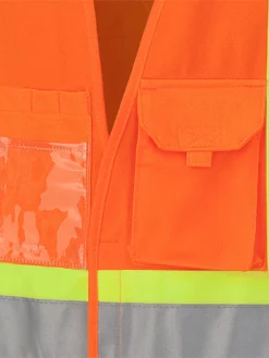 Pioneer Hi Viz Safety Vest - Tricot Poly Interlock - Adj. Sides | S/M - 4/5X Large Hi-Vis Work Wear