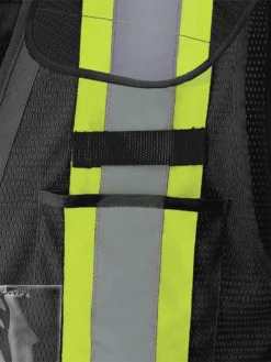 Pioneer Drop Shoulder Safety Tear-Away Vest - Poly Mesh | Black | Sizes Small - 5XL