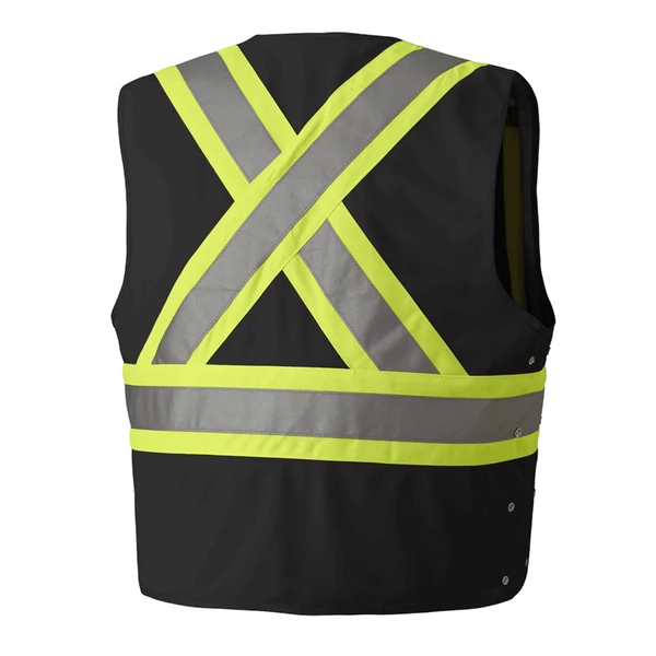 Pioneer Hi Viz Safety Vest - Tricot Poly Interlock - Adj. Sides | S/M - 4/5X Large Hi-Vis Work Wear