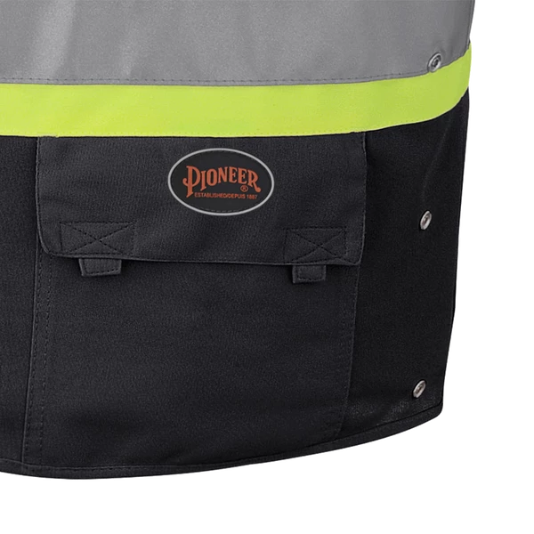 Pioneer Hi Viz Safety Vest - Tricot Poly Interlock - Adj. Sides | S/M - 4/5X Large Hi-Vis Work Wear