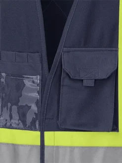 Pioneer Hi Viz Safety Vest - Tricot Poly Interlock - Adj. Sides | S/M - 4/5X Large Hi-Vis Work Wear