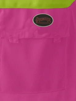 Hi-Vis Work Wear Pioneer Women's Solid Tricot Tear-Away Safety Vest | XS-2XL