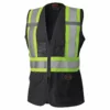 Hi-Vis Work Wear Pioneer Women's Solid Tricot Tear-Away Safety Vest | XS-2XL