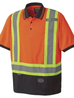Pioneer Hi Viz Safety Short-Sleeved Polo Shirt | Birdseye Poly | Sizes S - 5XL