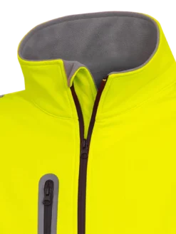 Pioneer Softshell Hi Vis Mechanical Strength Jacket | S-4XL Hi-Vis Work Wear