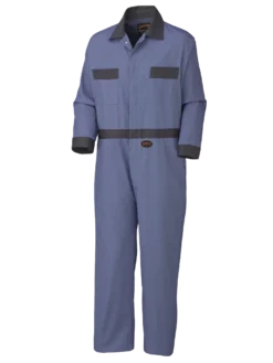 Pioneer Coveralls With Concealed Brass Buttons - 100% Cotton | Navy | Sizes 36 - 60