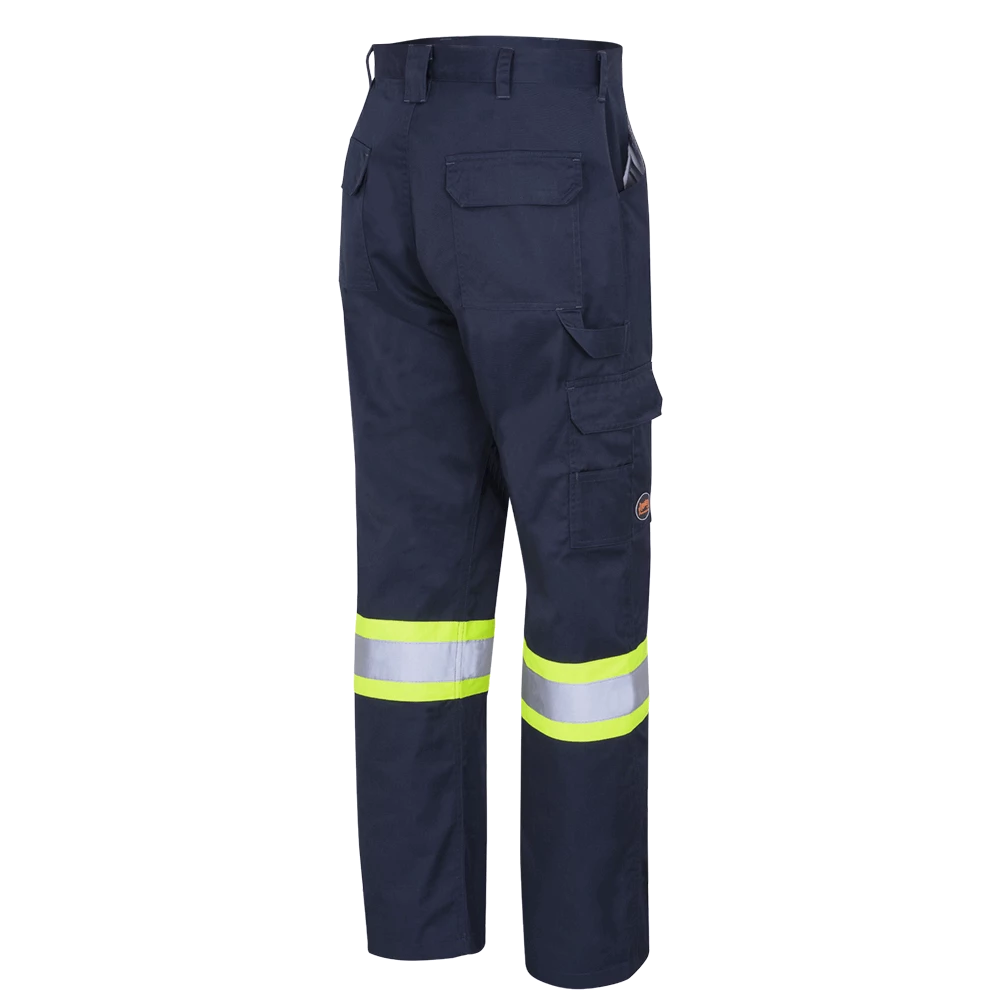 Pioneer Poly/Cotton Cargo Work Pants | Hi Viz | Navy | Sizes Waist 30" - 40"