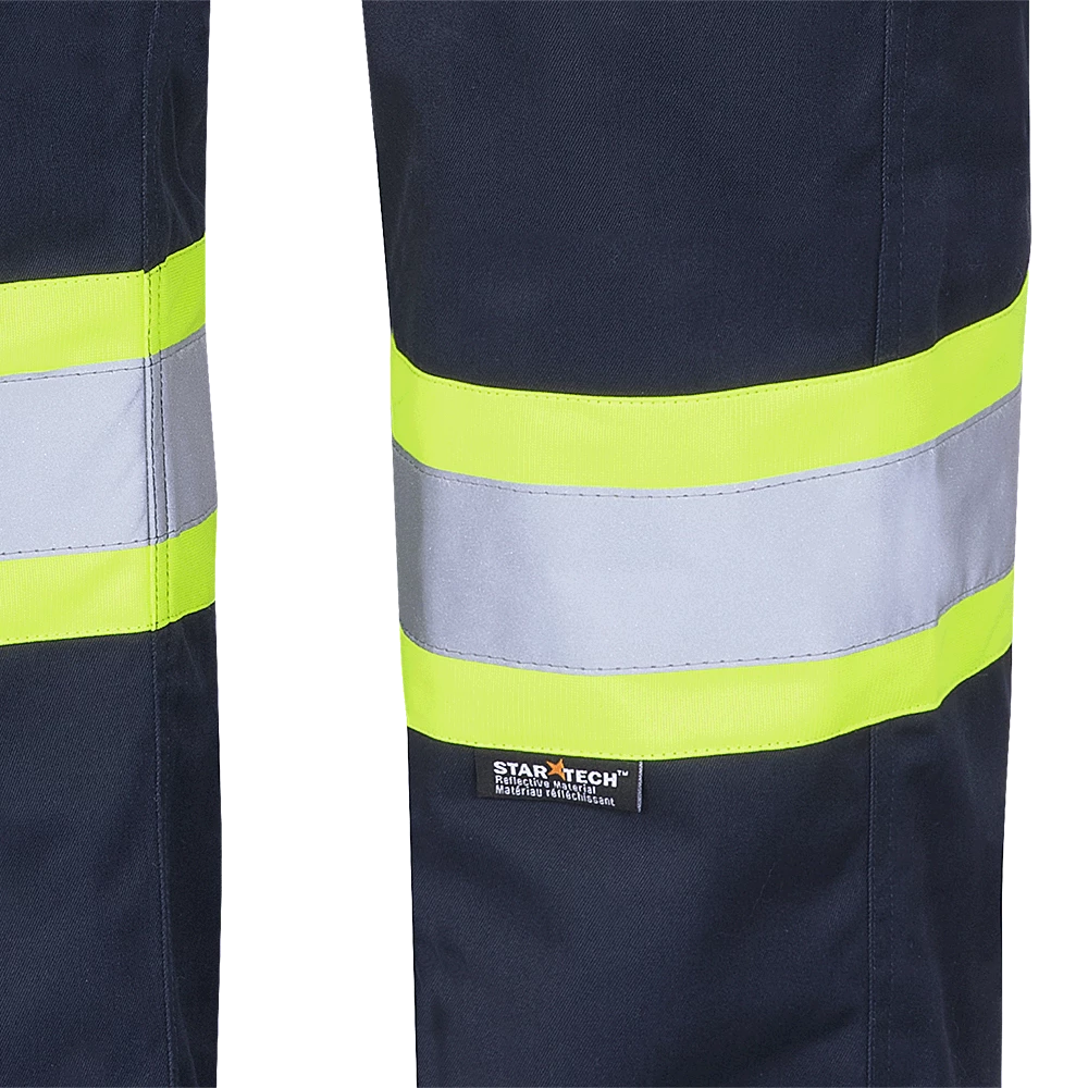 Pioneer Poly/Cotton Cargo Work Pants | Hi Viz | Navy | Sizes Waist 30" - 40"