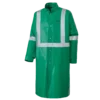 Flame Resistant Work Wear Ranpro CA-43® FR Chemical/Acid Resistant Long Safety Coat - PVC/Poly | Green | Sizes Small - 3XL